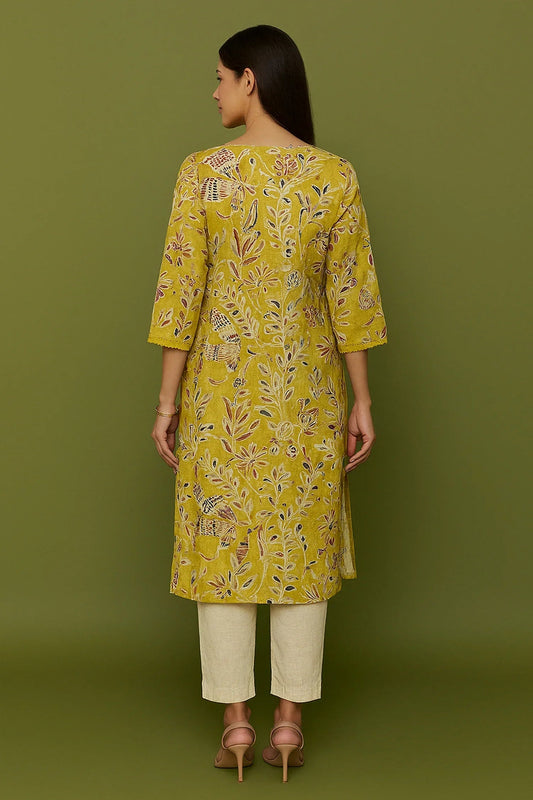 Mustrad Cotton Printed Kurti Set