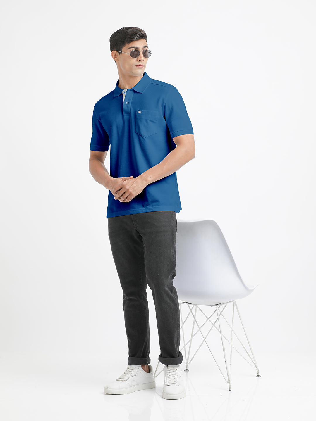 Cobalt Blue Polo T Shirt