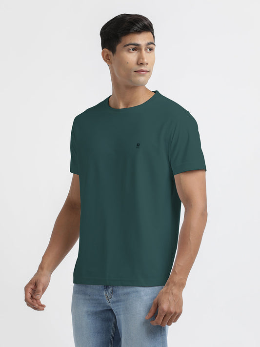Peacock Green Crew Neck T Shirt