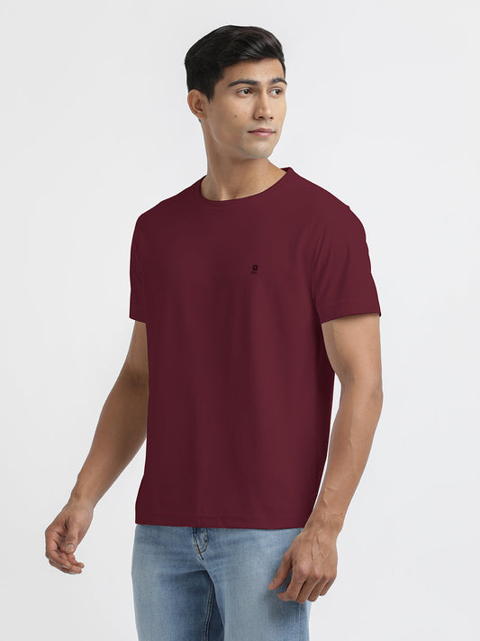 Maroon Crew Neck T Shirt