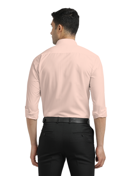 Light Pink Plain Formal Shirt