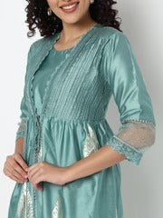 Flared Printed Kurta with Pant Set