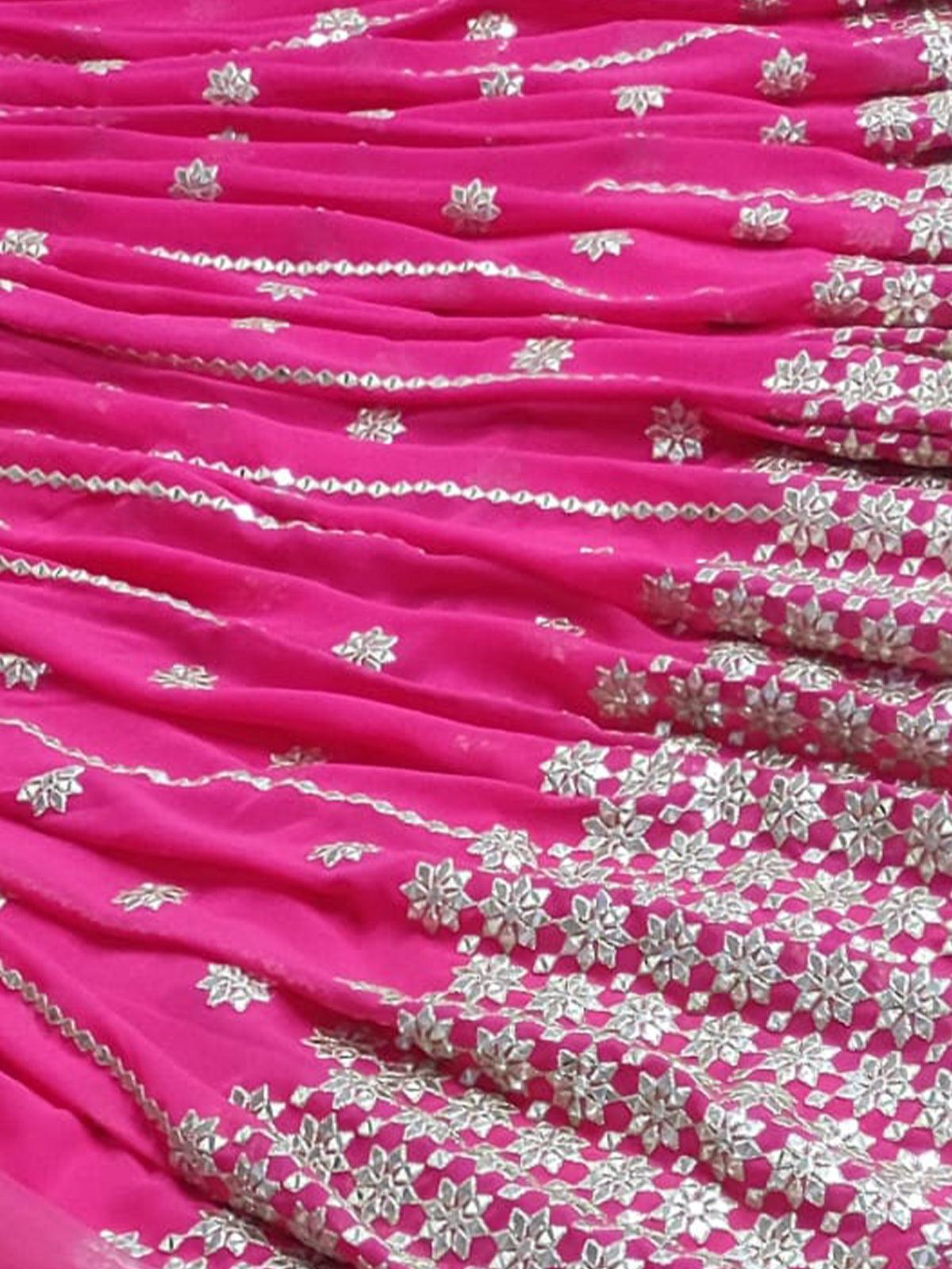 Odette Women Pink Stunning Semi Stitched Lehenga With Unstitched Blouse