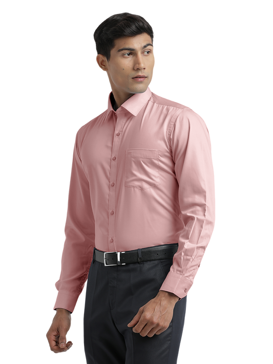 Dusty Pink Twill Wrinkle Free Solid Shirt