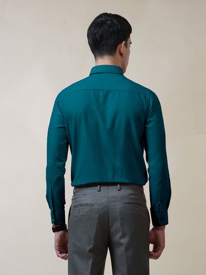 Teal Oxford Solid Shirt