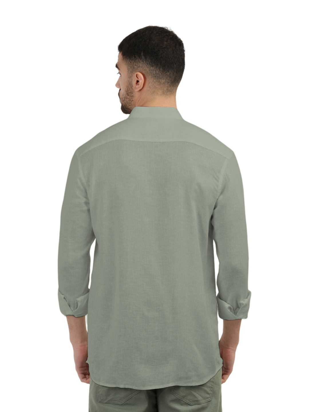 Sage Solid Csaual Shirt