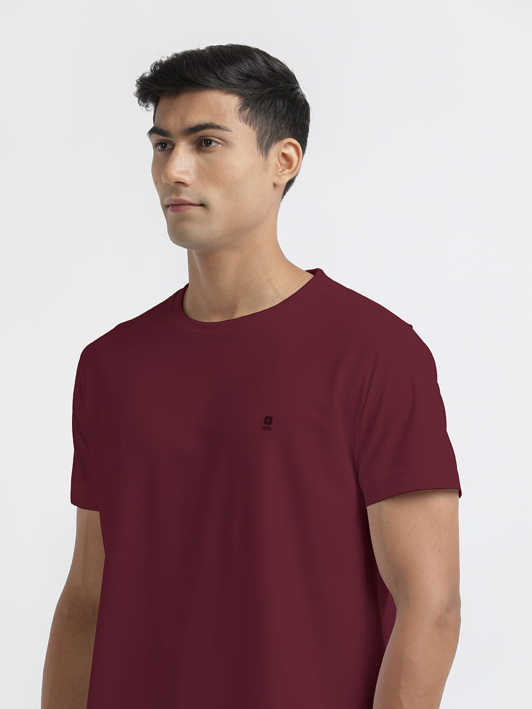 Maroon Crew Neck T Shirt
