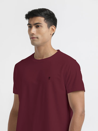 Maroon Crew Neck T Shirt