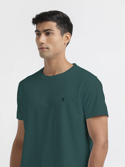 Peacock Green Crew Neck T Shirt
