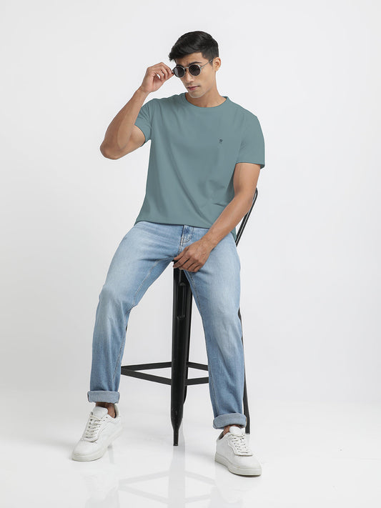 Sea Green Crew Neck T Shirt