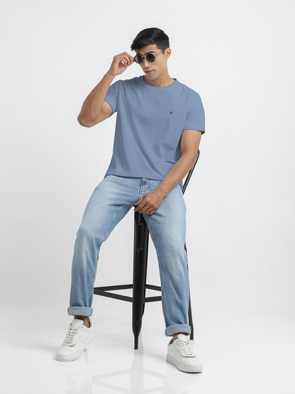 Light Grey Crew Neck T Shirt