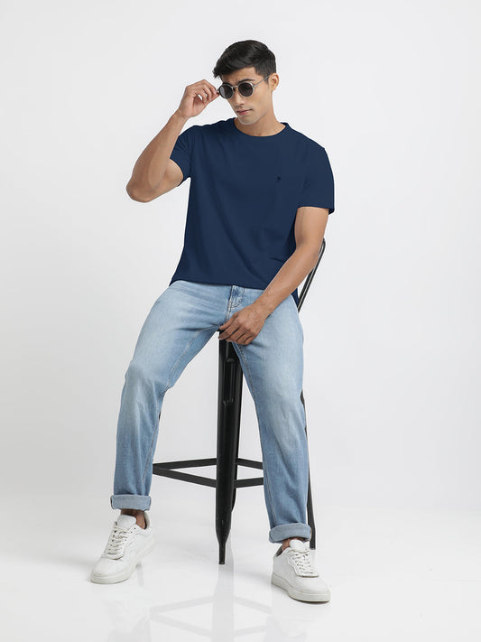 Navy Crew Neck T Shirt