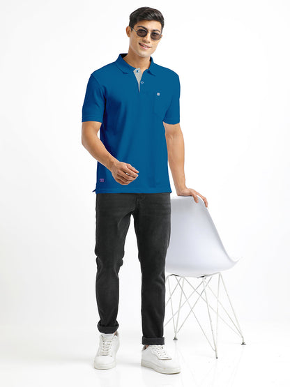 Cobalt Blue Polo T Shirt