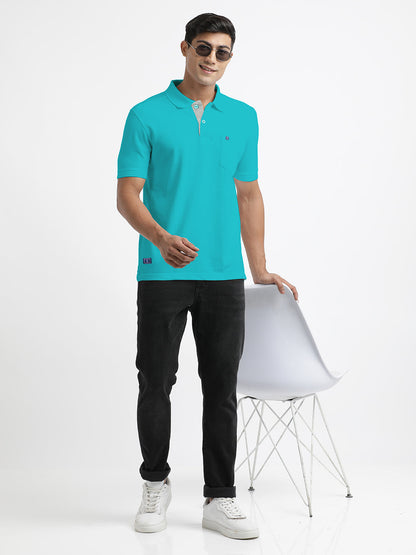 Sea Green Polo T Shirt