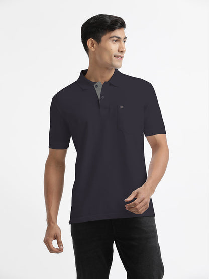 Dark Anthra Polo Collar T Shirt