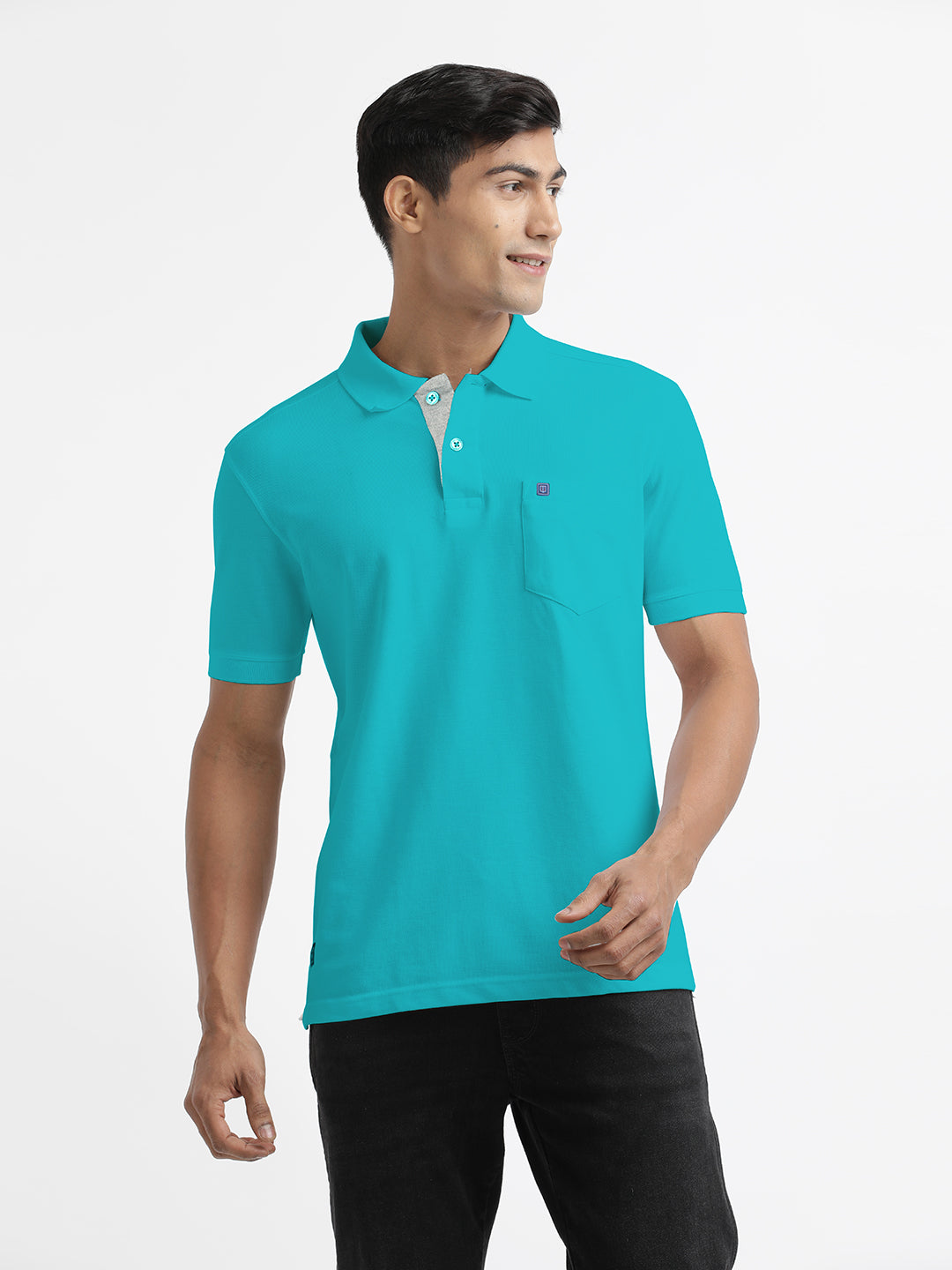 Sea Green Polo T Shirt
