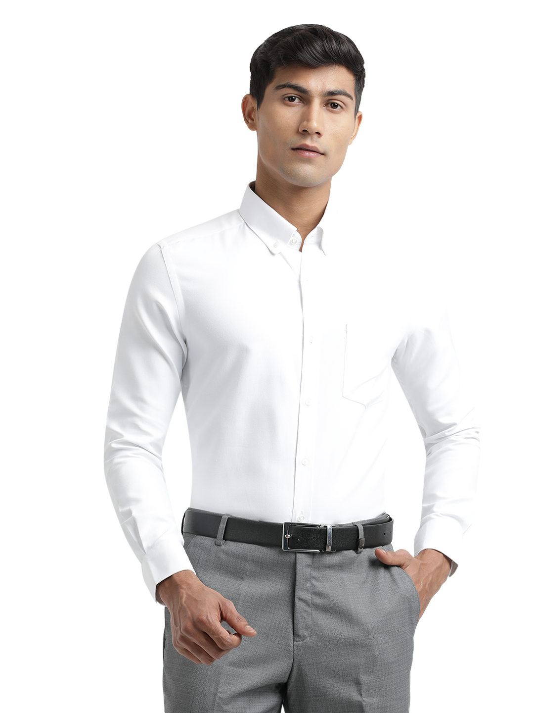 White Oxford Solid Shirt