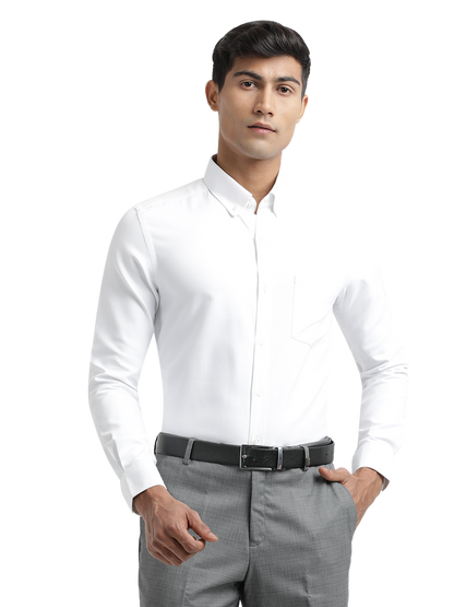 White Oxford Solid Shirt
