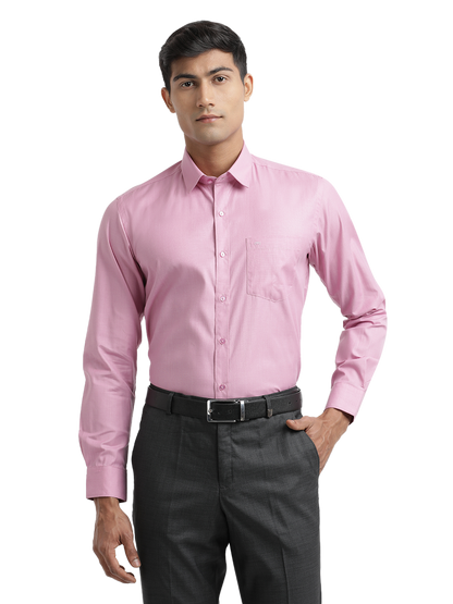 Pink Fil-a-Fil Solid Shirt