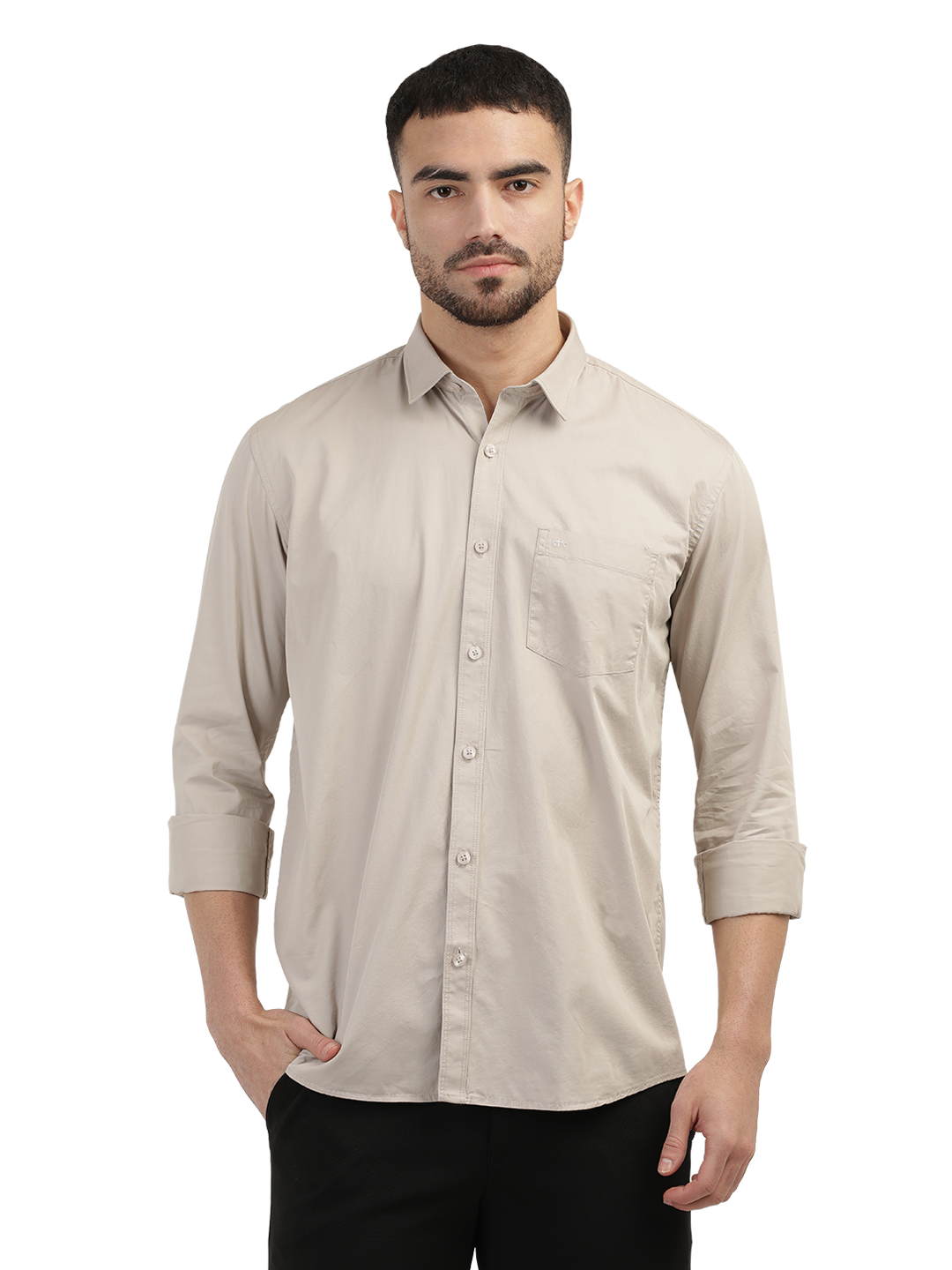 Sand Twill Solid Shirt