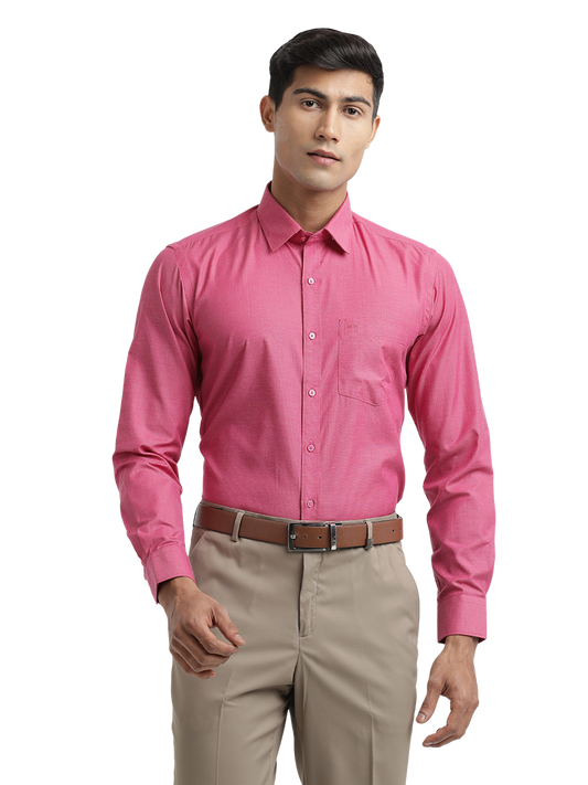 Dark Pink Fil-a-Fil Solid Shirt