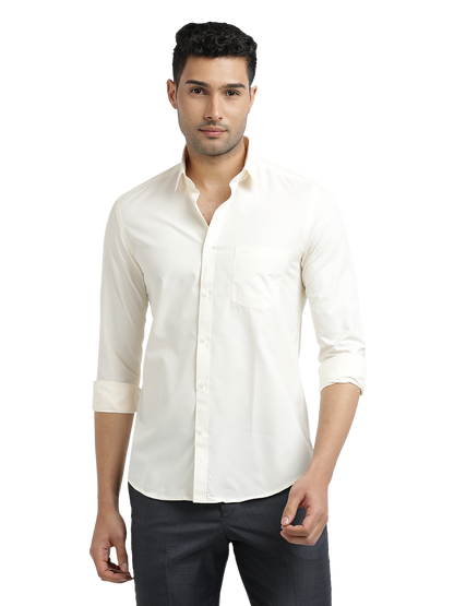 Cotton Wedding Cream Shirt