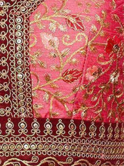 Odette Off-White Organza Printed Semi-Stitched lehenga For Women