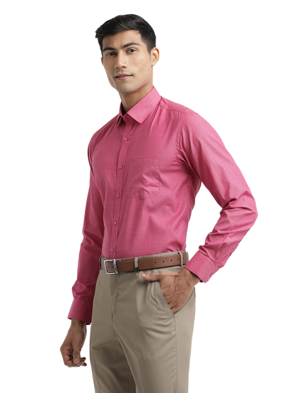 Dark Pink Fil-a-Fil Solid Shirt