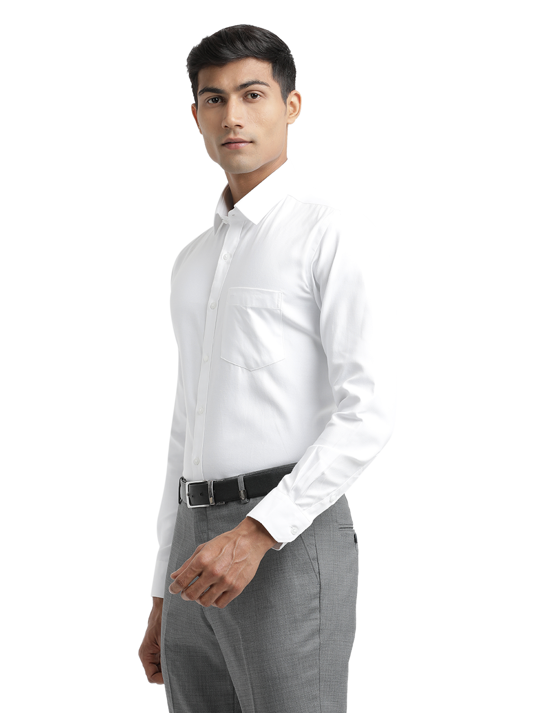 White Oxford Solid Formal Shirt