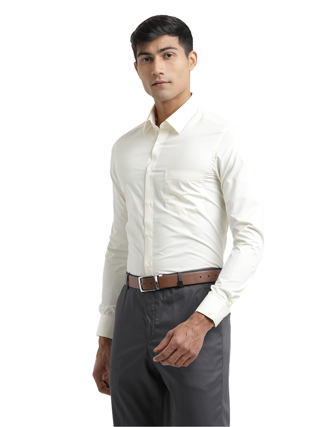 Poplin Cotton Cream Wedding Shirt