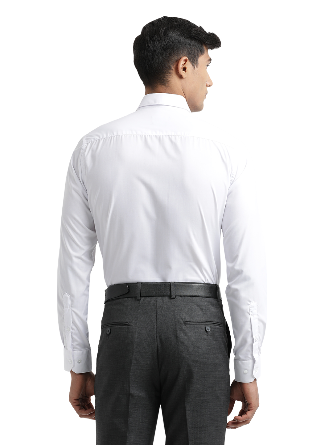 White Solid Formal Shirt