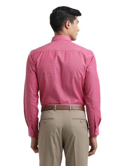 Dark Pink Fil-a-Fil Solid Shirt