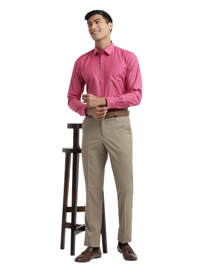 Dark Pink Fil-a-Fil Solid Shirt