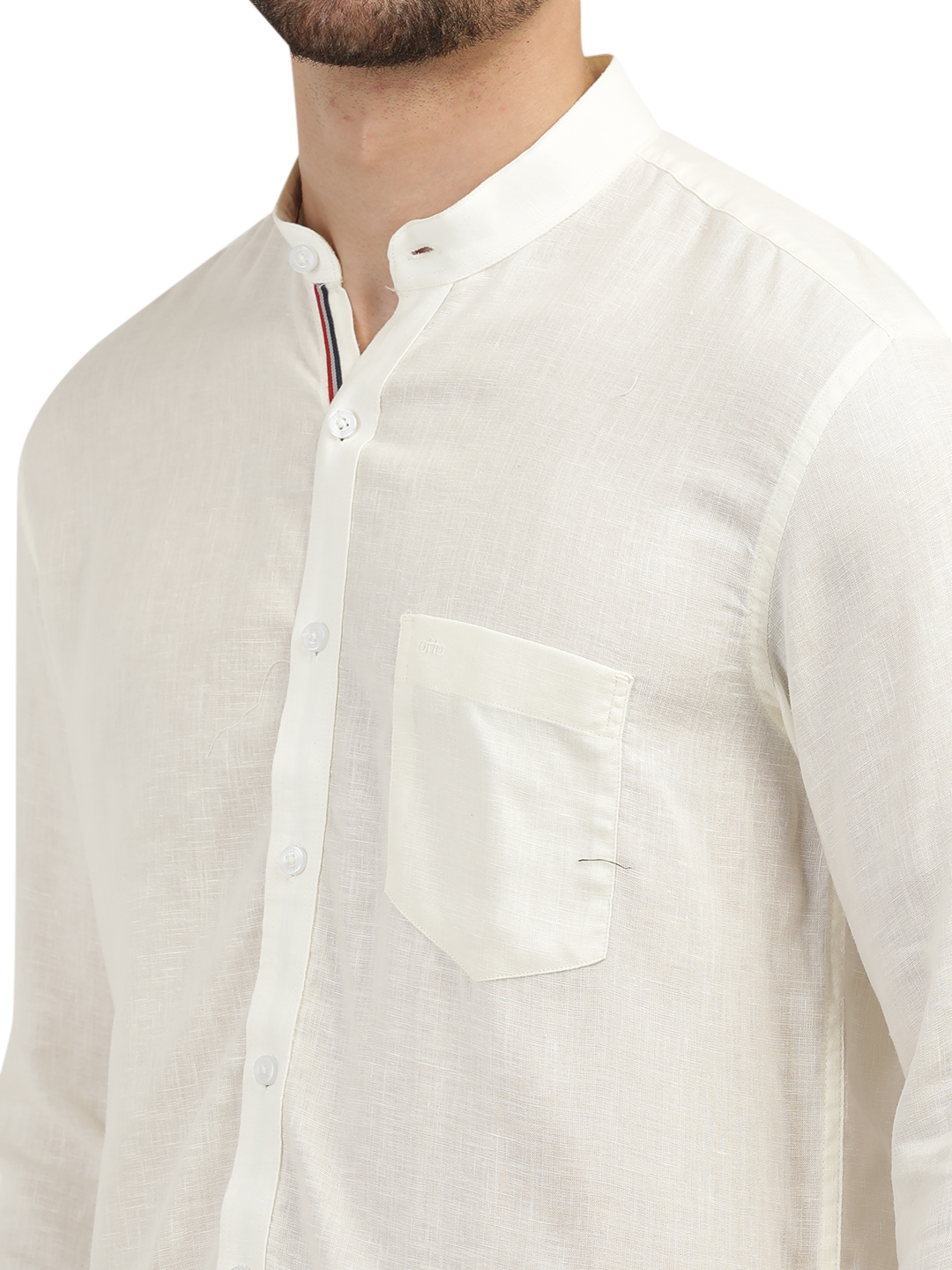 Ivory Solid Casual Shirt