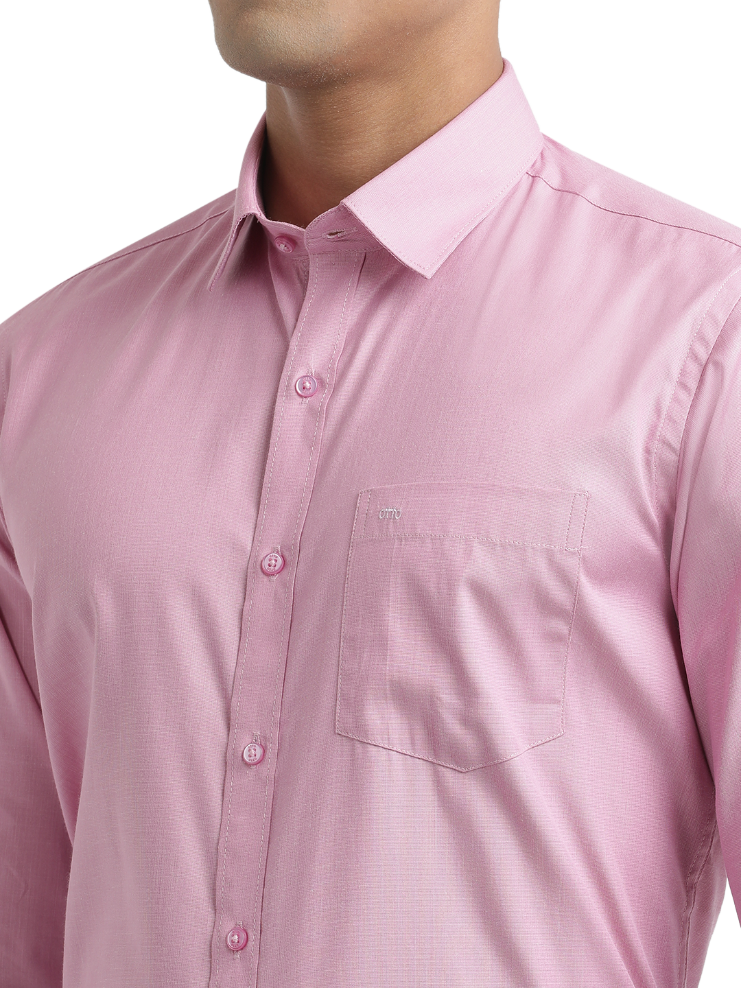 Pink Fil-a-Fil Solid Shirt
