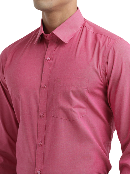 Dark Pink Fil-a-Fil Solid Shirt