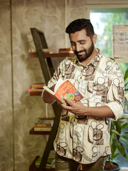 Green Printed Casual Shirt