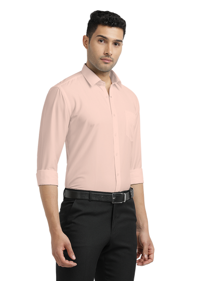 Light Pink Plain Formal Shirt