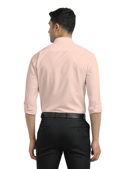 Light Pink Plain Formal Shirt