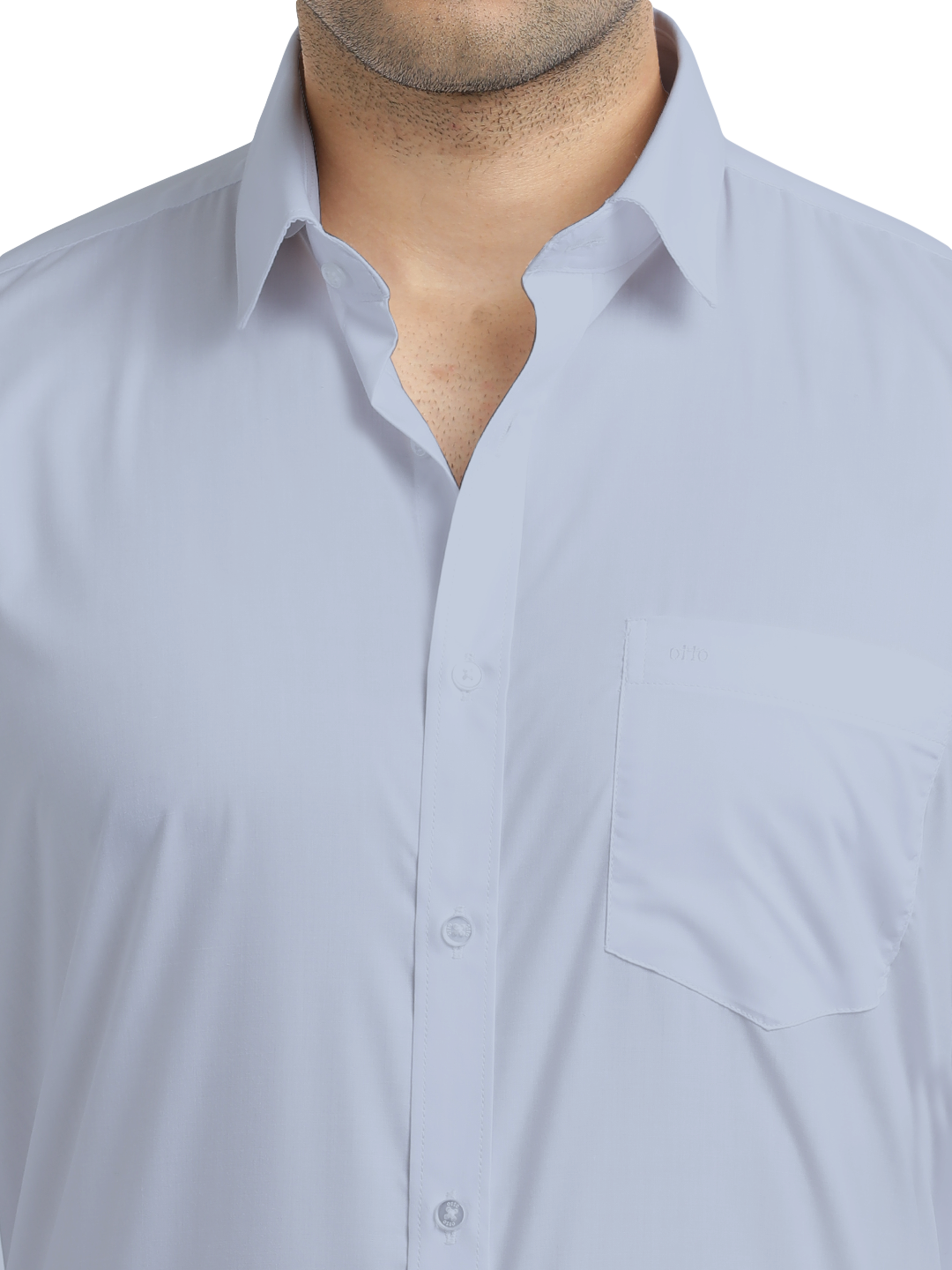 Light Blue Solid Formal Shirt