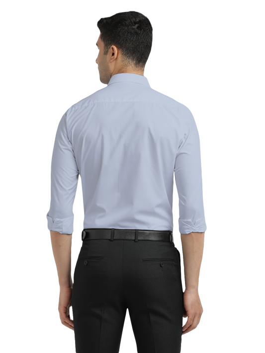 Light Blue Solid Formal Shirt