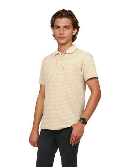 Fawn Printed Polo T Shirt