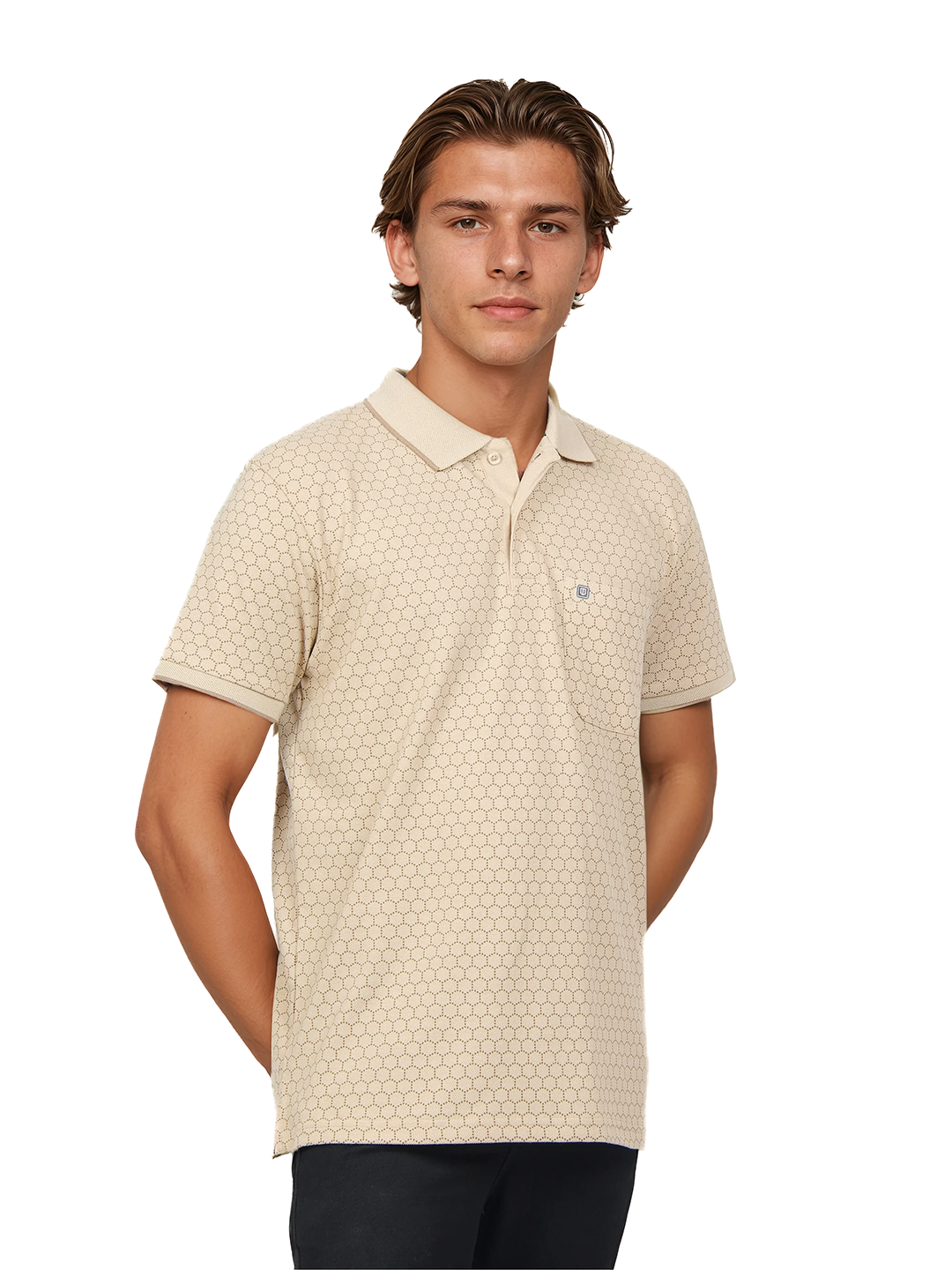 Fawn Printed Polo T Shirt