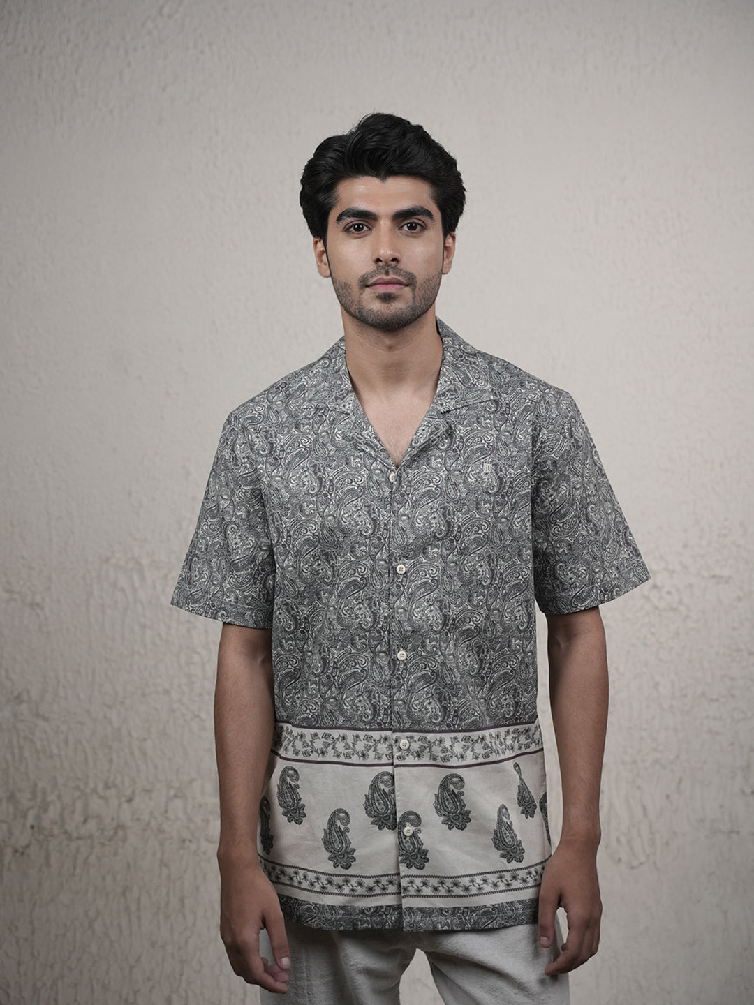 Light Brown Printed Casual Shirt