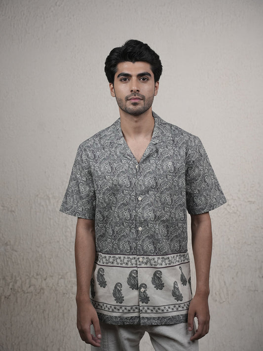 Light Brown Printed Casual Shirt