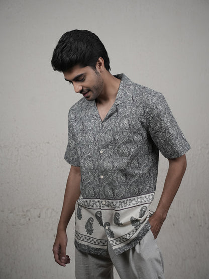 Light Brown Printed Casual Shirt