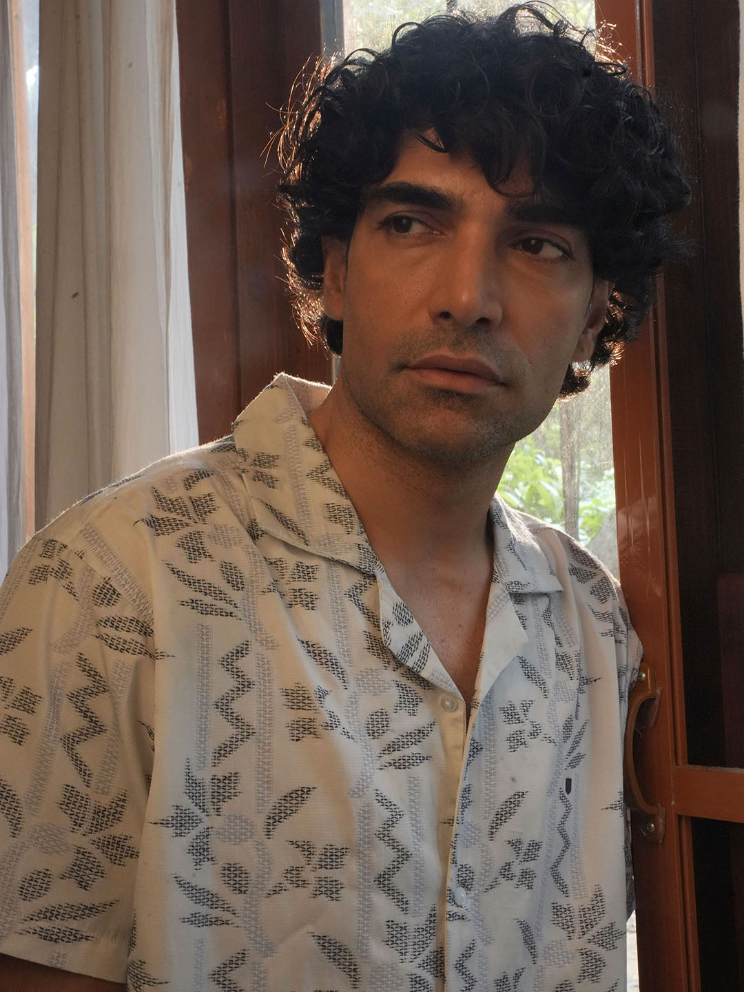 White Printed Casual Shirt