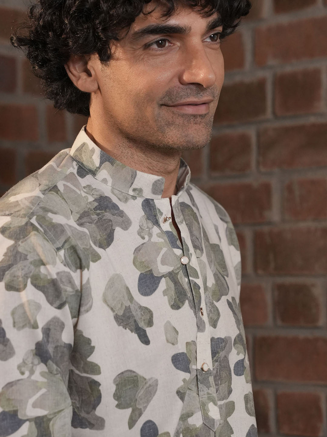 Green Casual Printed Kurta