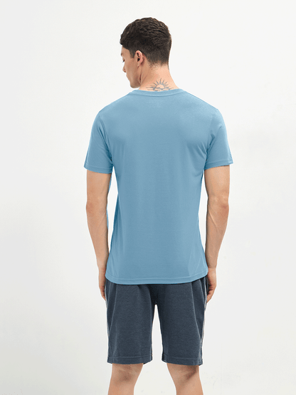 Lotto T-Shirt V Neck Light Blue
