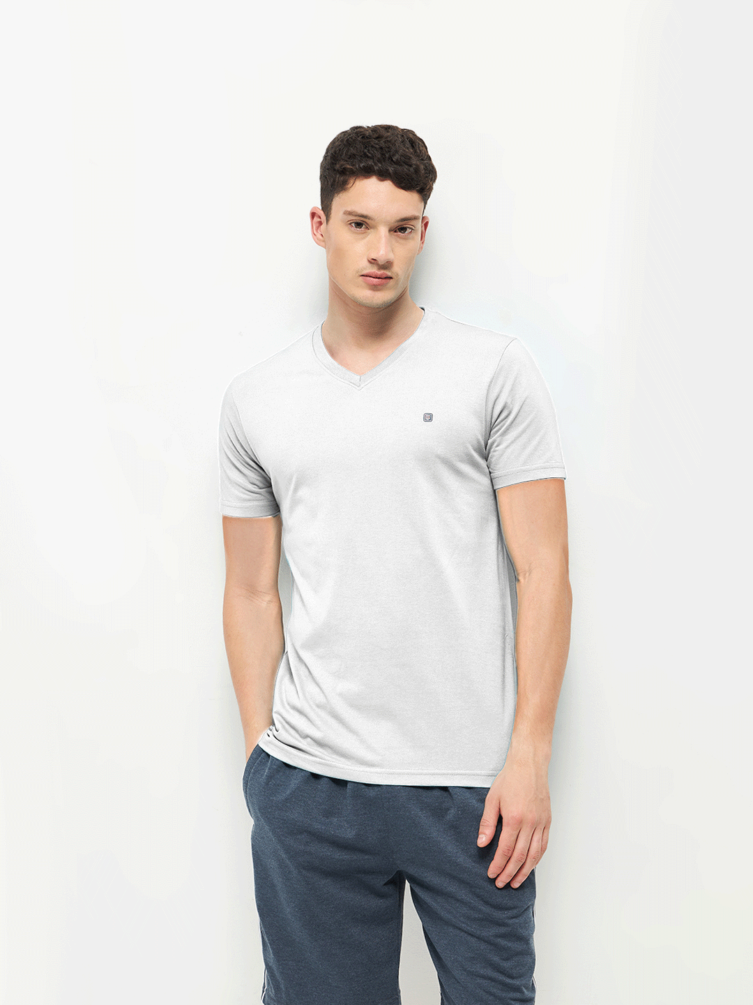 Lotto T-Shirt V Neck White